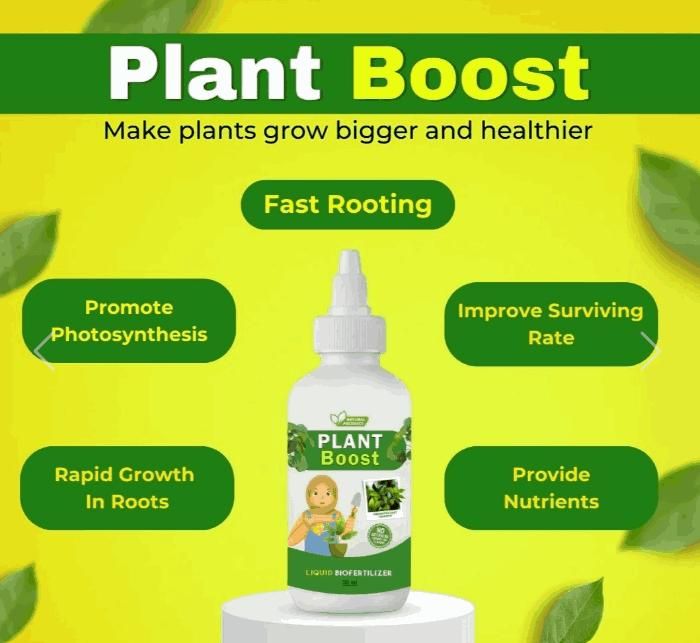 Plant Boost Liquid Biofertilizer for All Crops, Organic (BUY 1 GET 2 FREE)