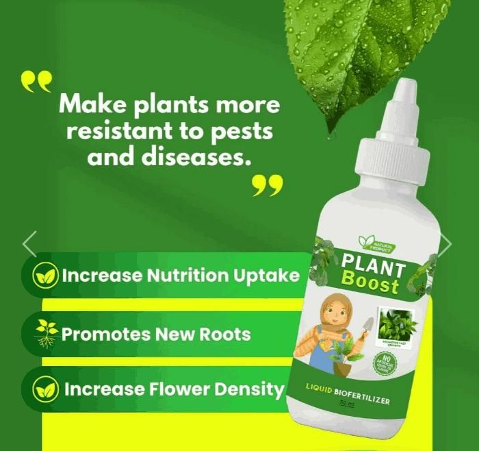 Plant Boost Liquid Biofertilizer for All Crops, Organic (BUY 1 GET 2 FREE)